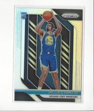 2018-19 Panini Prizm Prizms Silver #212 Jacob Evans III RC Rookie Warriors
