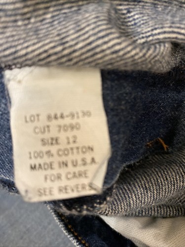 Jeans donna mamma marina francese vintage anni 80 taglia 12 - Foto 7 di 8