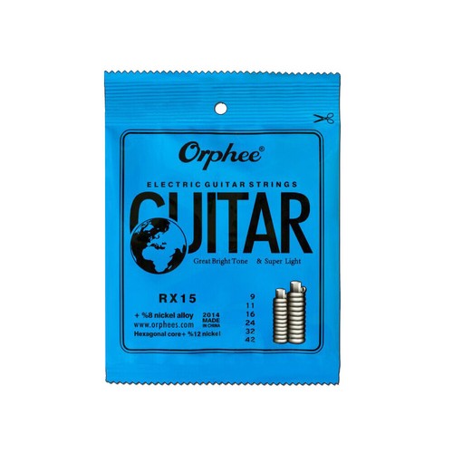 1/5/10 Sets Orphee RX15 Electric Guitar String Set (.009-.042) Nickel Alloy O9Q5 - Picture 2 of 8