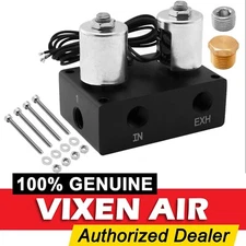 1/4"NPT DIRECT ACTION AIR RIDE/BAG SUSPENSION SYSTEM MANIFOLD SOLENOID AIR VALVE