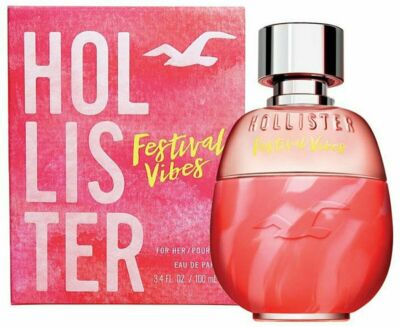Hollister Festival Vibes Women 3.3 3.4 oz 100 ml Eau De Parfum Spray Box Sealed