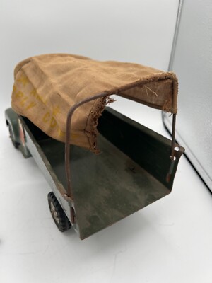 Unité d'artillerie mobile vintage Buddy L 409 en acier