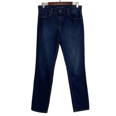 Mott & Bow Jeans Womens 29 x 30 Dark Blue Boyfriend Stretch Taper Leg Comfy
