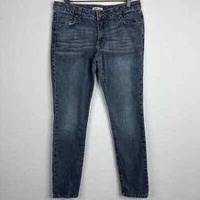 CAbi Jeans Women's Size 6 Blue Dark Wash Straight Leg Relaxed Denim Pants
