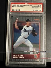 1997 Bowman Chrome Kevin Brown #36 PSA 10
