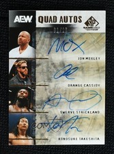2025 SP Game Used AEW Quad Achievement 1/25 Orange Cassidy Jon Moxley Auto e0y