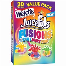 Welch's Juicefuls Fusions Fruit Snacks, Gluten-Free Assorted Flavors 20ct