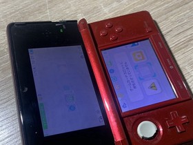 9394 Nintendo 3DS Flare Red Very Good TESTED