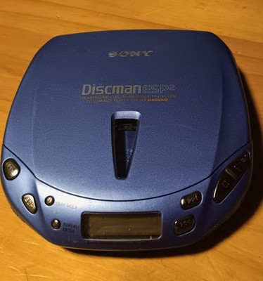 Sony Discman ESP2 D-E445 in Blau mit Groove-Soundtechnologie