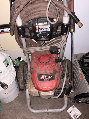 #ad Homelite GCV 150 2700 PSI 2.3 GPM Wheel Mounted Gas Pressure Washer $180.00