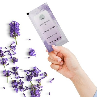 Erfrischungstücher Lavendel Eau de Cologne 50 Stk   Feuchttücher für Hände