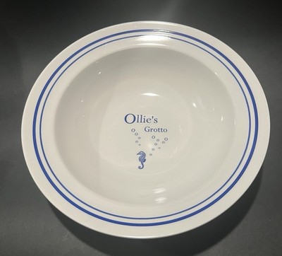 Pottery Barn Resort Pasta Bowl Seahorse Ollie s Grotto Dish Retired 10'' Round