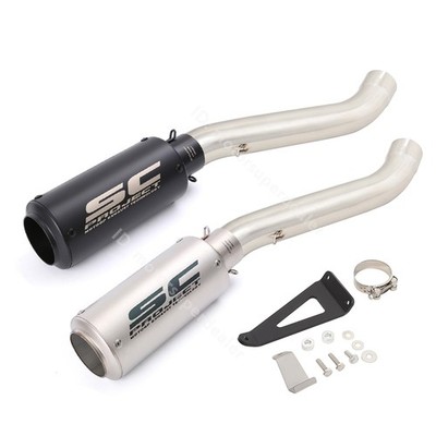 Slip for Aprilia Tuono V4 1100 RR 2017-2020 Exhaust Link Pipe 60mm Muffler Tips