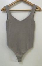 Free People Intimately Bodysuit Sleeveless Grey/Taupe Women s Size XS/Small