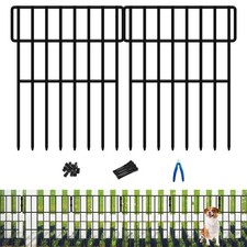 Animal Barrier Fence, 25 Panels No Dig Fence, 27ft L x 17in H Garden Fences...