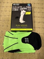 CEP Men's Progressive  Compression Calf Sleeves Night Edition Neon Size IV