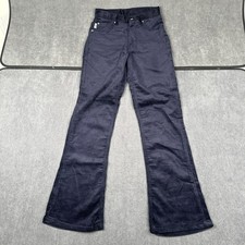 Vintage Deadstock 90s Corduroy Flare Pants Womens 24x29 Blue Bell Bottom