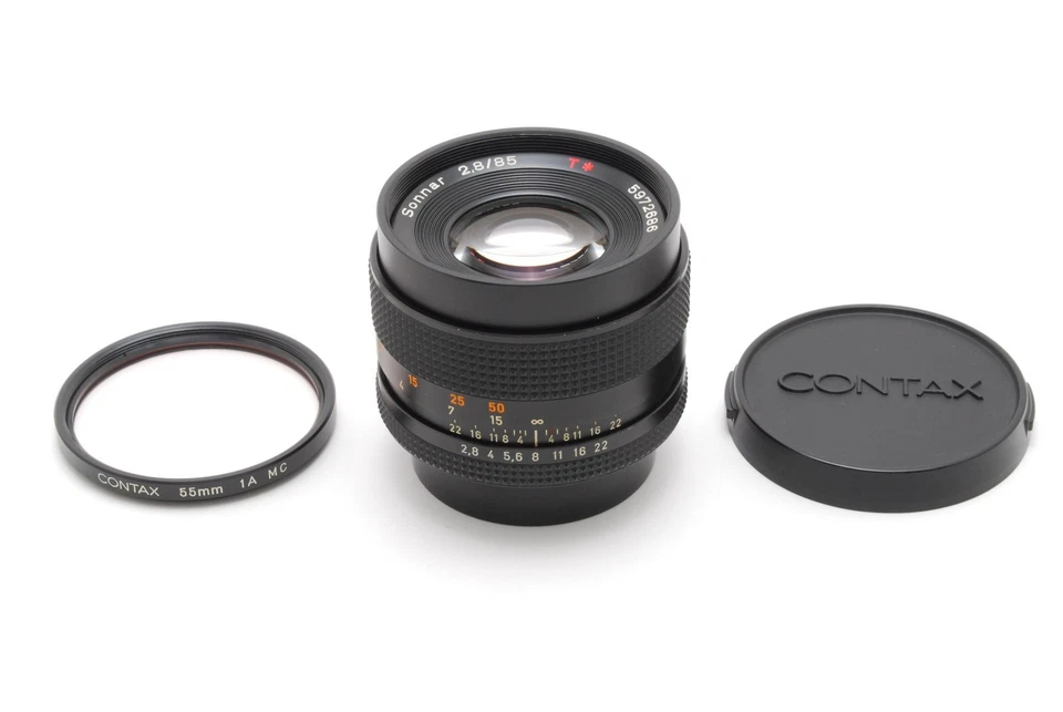 [Casi COMO NUEVO] Lente Contax Carl Zeiss Sonnar T* 85 mm F2,8 AEG montura C/Y de JAPÓN Foto 2 de 4