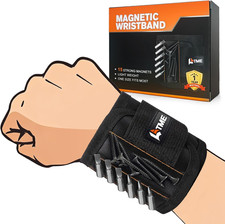 Magnetic Wristband with 15 Strong Magnets Holding Screws Nails Drill Bits-Best