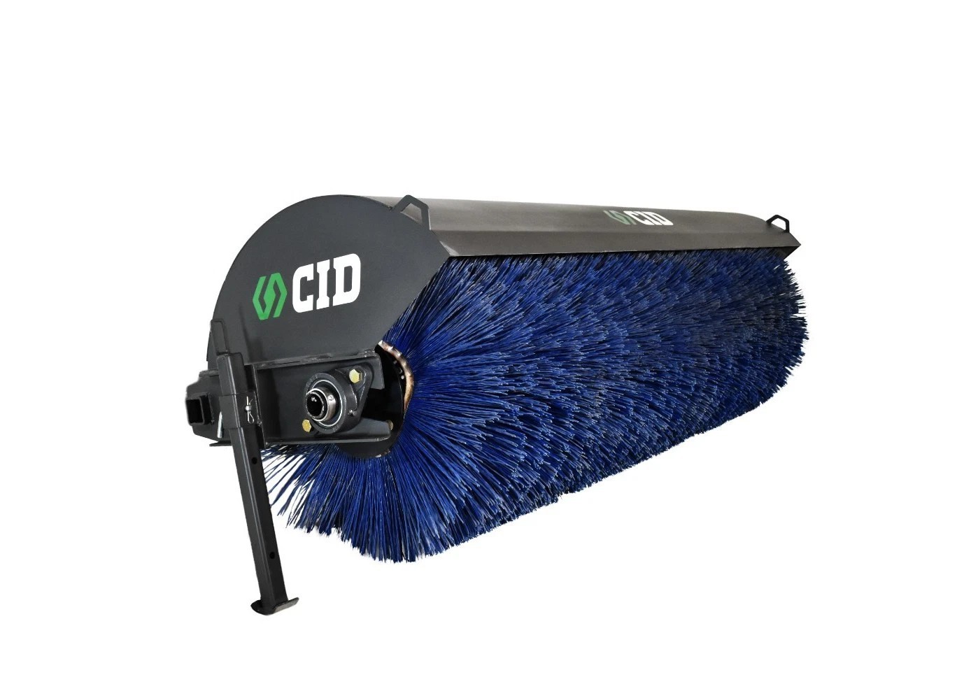 72" CID HYDRAULIC ANGLE BROOM ATTACHMENT for Bobcat John Deere Case - 32" WAFERS