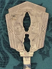 Rare 1933 Letter Opener CHICAGO WORLDS FAIR A CENTURY OF PROGRESS Gold Patina