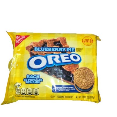 OREO Blueberry Pie Sandwich Cookies, Limited Edition, 10.68 oz