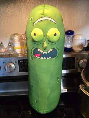 Rick and Morty Pickle Rick Green Plush Stuffed Toy Cartoon TV Character