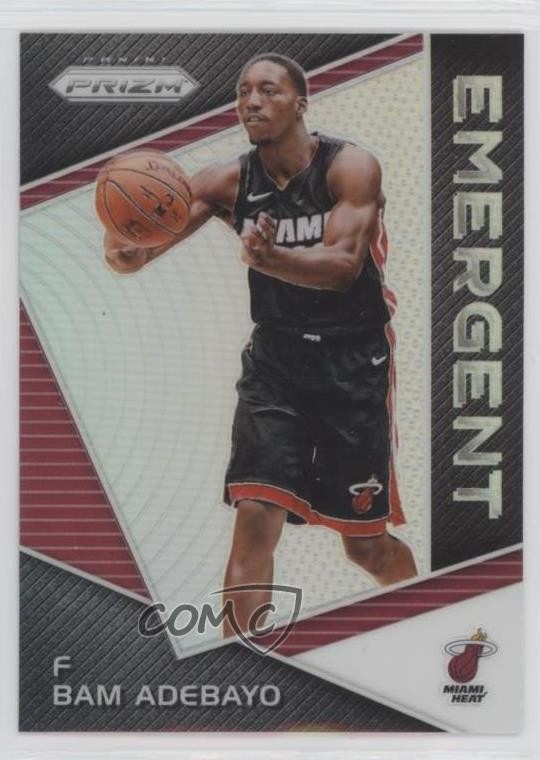 2017-18 Panini Prizm Emergent Silver Prizm Bam Adebayo #EM-BAM ia4