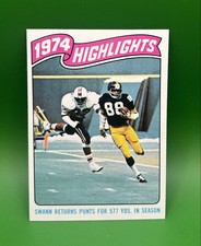 1975 Topps - Lynn Swann Pittsburgh Steelers Hall of Fame Player - Rookie Card. rookie card picture