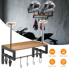 4-in-1 Helmhalterung Wand, Motorrad Garderobe...