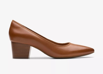 #ad #ad NEW Clarks Ellanie Hope Tan Leather Pumps new without box Size: Women’s 8.5 $30.00