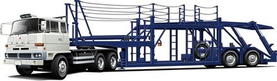 Fujimi Model 1/24 24TR1 Mitsubishi Fuso FV High Cab Tractor Transporter new