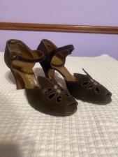 Vtg 1940's Brown The Higbee Co Heel's