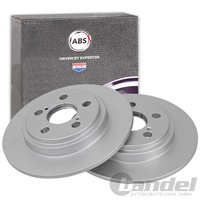 2X A.B.S. Bremsscheiben 258Mm Hinten Passend FüR Toyota Urban