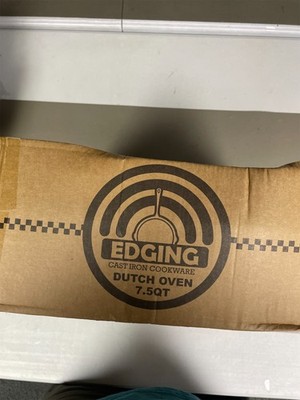 Edging cast iron cookware Dutch oven