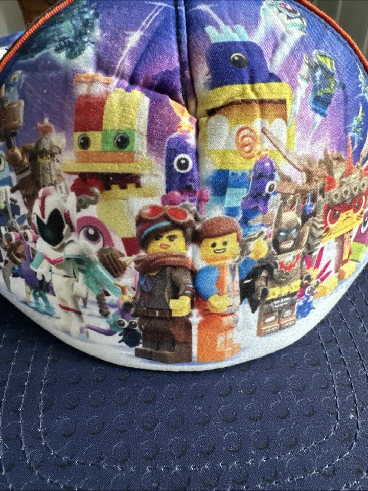 Sombrero Lego para niños con cierre a presión azul marino diseño gráfico niños talla única para la mayoría Foto 2 de 4