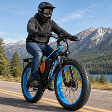 48V 20AH 26"Fat Tire Electric Bike for Adults 1500W 30MPH 70Mile E-Bike, UL2849