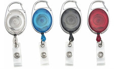 ADVANTUS Retractable Carabiner Style Badge Reels Pack of 20 Assorted Color