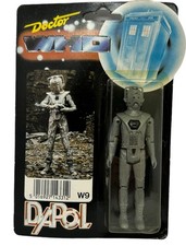 Vintage Dapol 1987 Doctor Dr Who Classic Cyberman Action Figure - Mint On Card