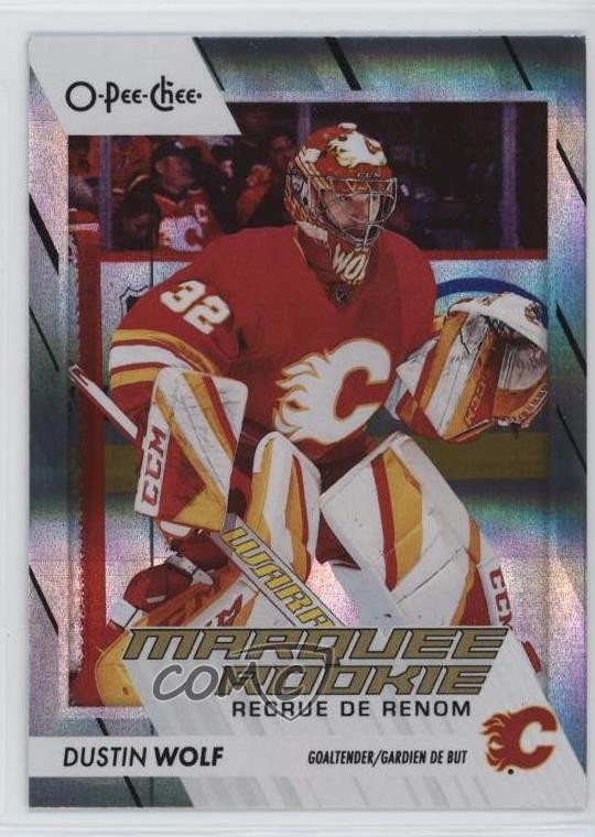 2023-24 O-Pee-Chee Marquee Rookie Rainbow 8/350 Dustin Wolf #574 Rookie RC 1u6