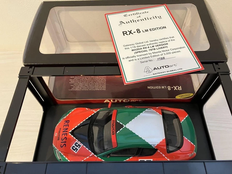 Autoart Mazda RX8 LM Le Mans Modelo Escala 1 18 Pantalla Edición Limitada Foto 3 de 4