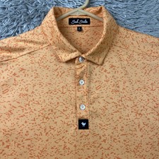 Bad Birdie Polo Shirt Mens Size XL Orange Dream Machine Performance Golf