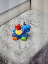 Fisher-Price Amazing Animals Press And Go Elephant Musical Action Toy 2008 WORKS