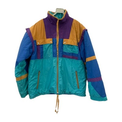 Vintage COLMAR Italy Colorblock Ski Jacket Mens M 90s Retro Snow Winter Coat#138
