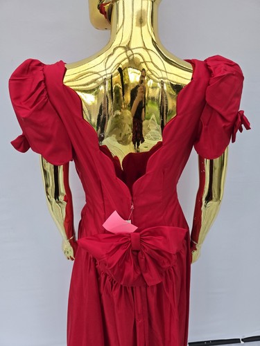 Alfred Angelo Vintage Red Party Prom Bridesmaid Dress 11/12 Union Made New - Picture 2 of 14