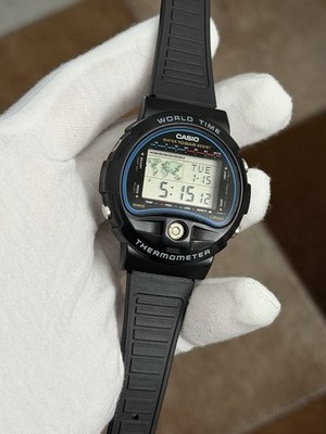 Rare Vintage Casio World Time Thermometer TS-150 Men's Digital