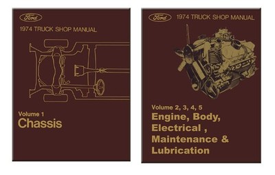 1974 Ford Truck Bronco Econoline Shop Service Repair Manual Book OEM Guide