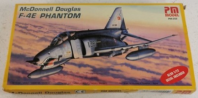 PM Model PM-202 McDonnell Douglas F-4E Phantom 1/72 Modellbausatz Flugzeug Vintage