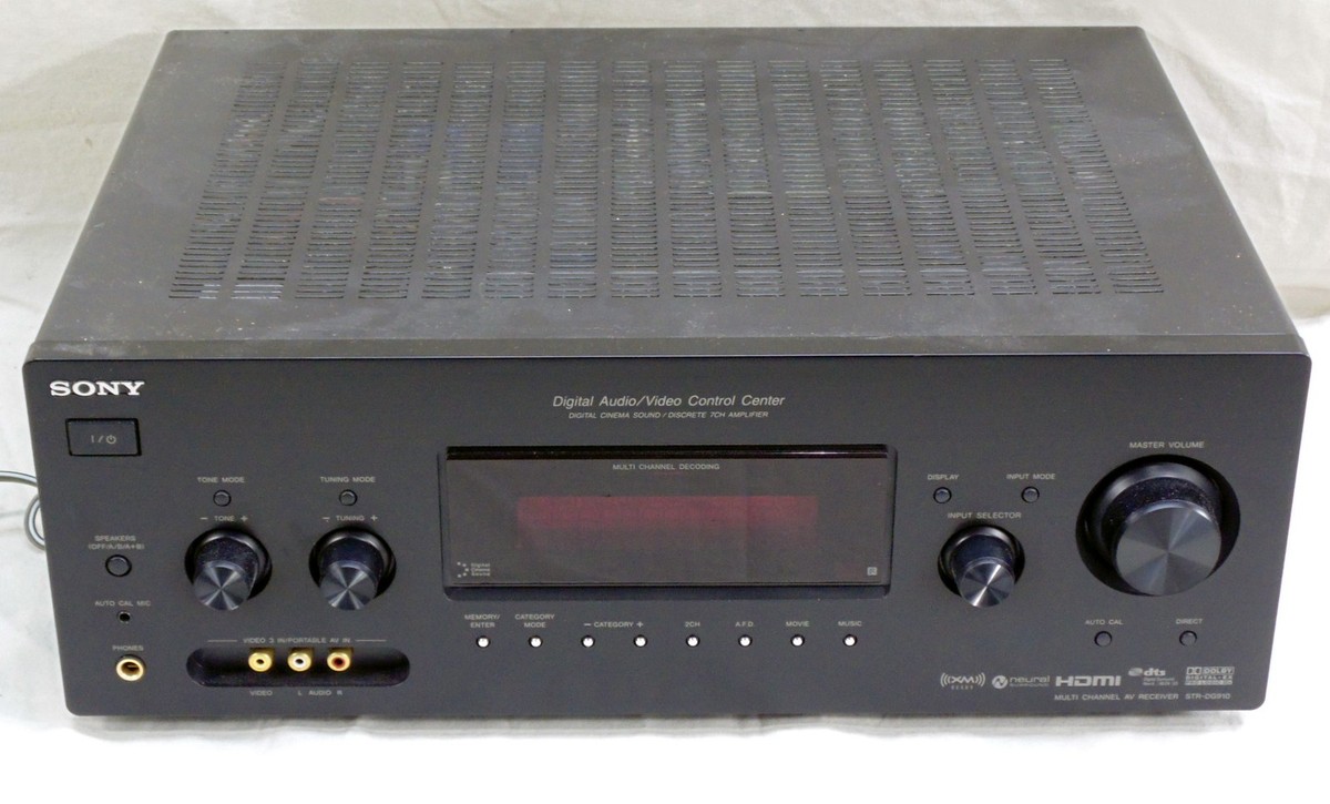 Sony STR-DG910 Multi-Channel Digital Audio Video Receiver Control