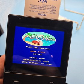 PC Engine CoreGrafx Out Run Japan NEC Hu-Card game US Seller Outrun Working 